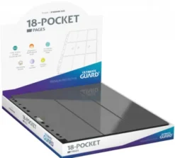 Ultimate Guard - 18 Pocket Pages Side Loading: Grey (50 stuks)
