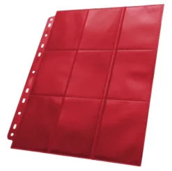 Ultimate Guard - 18 Pocket Pages Side Loading: Red (50 stuks)