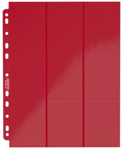 Ultimate Guard - 18 Pocket Pages Side Loading: Red (10 stuks)