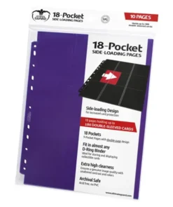 Ultimate Guard - 18 Pocket Pages Side Loading: Purple (10 stuks)