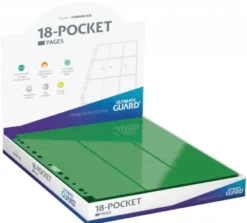 Ultimate Guard - 18 Pocket Pages Side Loading: Green (50 stuks)