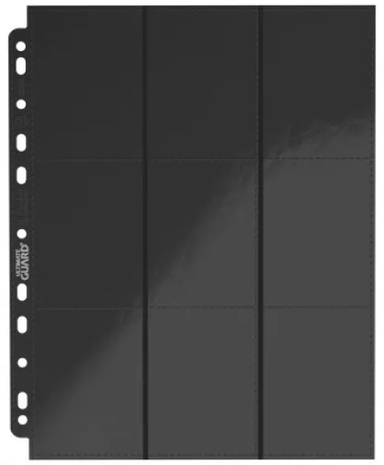 Ultimate Guard - 18 Pocket Pages Side Loading: Black (10 stuks)