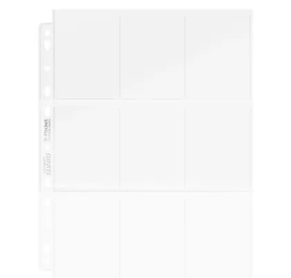 Ultimate Guard - 9-Pocket Pages Top Loading: Clear (100 stuks)