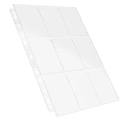 Ultimate Guard - 9-Pocket Pages Top Loading: Clear (100 stuks)
