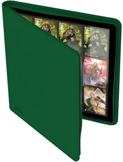 Ultimate Guard - QuadRow Zipfolio 480 24-Pocket XenoSkin: Green