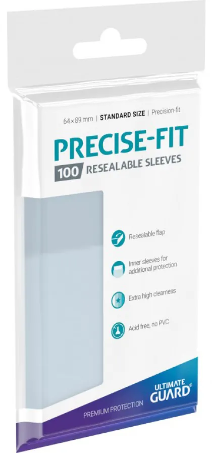Ultimate Guard Resealable Precise-Fit Sleeves (100 stuks)