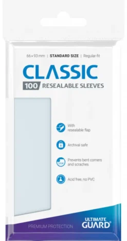 Ultimate Guard Resealable Sleeves Classic (100 stuks)