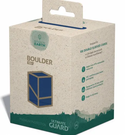 Ultimate Guard Return to Earth Boulder Deck Case 100+ Blue