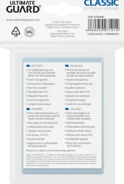 Ultimate Guard Soft Sleeves Classic (100 stuks)