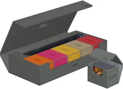 Ultimate Guard SuperHive Flip Case 550+ Monocolor Grey