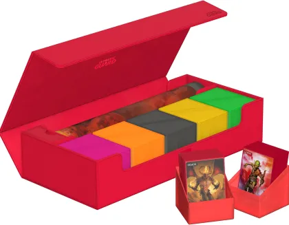 Ultimate Guard SuperHive Flip Case 550+ Monocolor Red