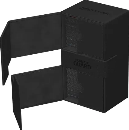 Ultimate Guard Twin Flip'n'Tray Deck Case 200+ XenoSkin Monocolor Black