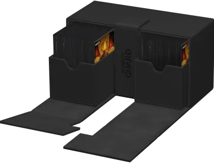 Ultimate Guard Twin Flip'n'Tray Deck Case 200+ XenoSkin Monocolor Black