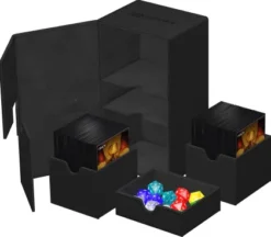 Ultimate Guard Twin Flip'n'Tray Deck Case 200+ XenoSkin Monocolor Black