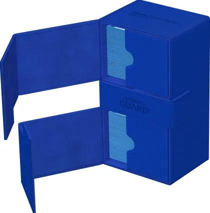 Ultimate Guard Twin Flip'n'Tray Deck Case 200+ XenoSkin Monocolor Blue
