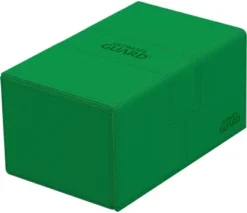 Ultimate Guard Twin Flip'n'Tray Deck Case 160+ XenoSkin Monocolor Green