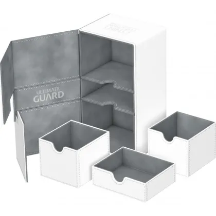 Ultimate Guard Twin Flip'n'Tray Deck Case 200+ XenoSkin White