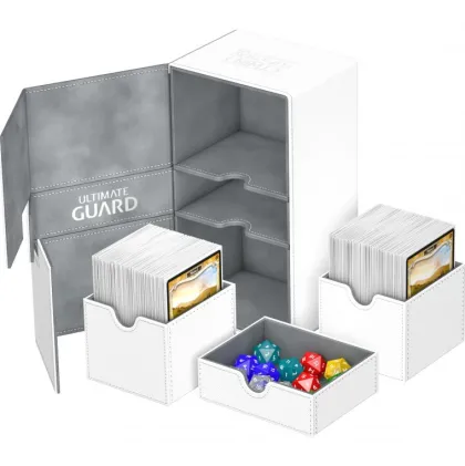 Ultimate Guard Twin Flip'n'Tray Deck Case 200+ XenoSkin White