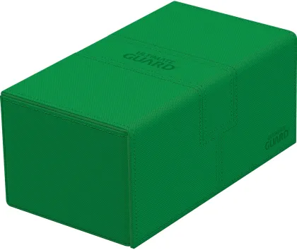 Ultimate Guard Twin Flip'n'Tray Deck Case 200+ XenoSkin Monocolor Green