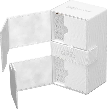 Ultimate Guard Twin Flip'n'Tray Deck Case 200+ XenoSkin Monocolor White