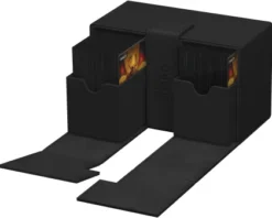 Ultimate Guard Twin Flip'n'Tray Deck Case 160+ XenoSkin Monocolor Black