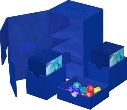 Ultimate Guard Twin Flip'n'Tray Deck Case 160+ XenoSkin Monocolor Blue