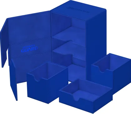 Ultimate Guard Twin Flip'n'Tray Deck Case 160+ XenoSkin Monocolor Blue