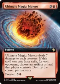 Ultimate Magic: Meteor (foil) (extended art) - Final Fantasy Commander Varianten
