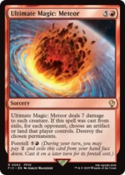 Ultimate Magic: Meteor (surge foil) - Final Fantasy Commander