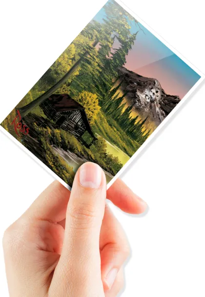 Ultra Pro - Bob Ross APEX Sleeves: Mountain Retreat