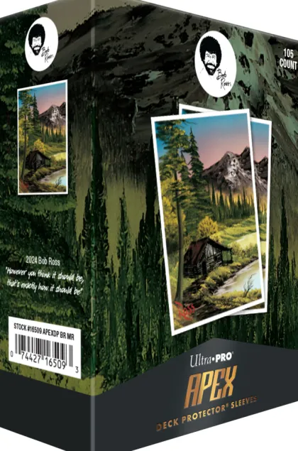 Ultra Pro - Bob Ross APEX Sleeves: Mountain Retreat