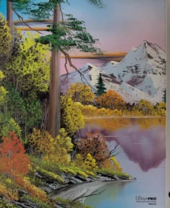 Ultra Pro - Bob Ross Premium Zippered 9-Pocket Pro Binder: Mighty Mountain Lake