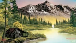 Ultra Pro - Bob Ross Stitched Playmat: Mountain Retreat