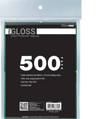 Ultra Pro - Deck Protectors Gloss: Green (500 stuks)