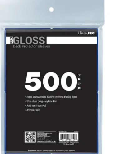 Ultra Pro - Deck Protectors Gloss: Blue (500 stuks)