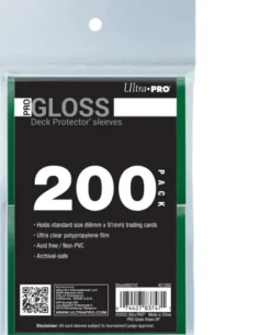 Ultra Pro - Deck Protectors Gloss: Green (200 stuks)