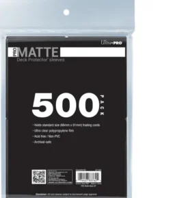 Ultra Pro - Deck Protectors Matte: Black (500 stuks)
