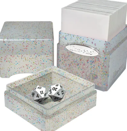 Ultra Pro - Glitter Satin Tower Deckbox: Clear