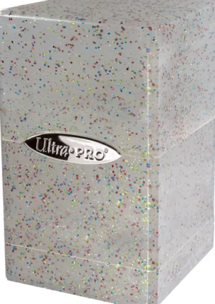 Ultra Pro - Glitter Satin Tower Deckbox: Clear
