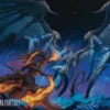Ultra Pro Magic: The Gathering - Final Fantasy Holofoil Playmat: Ifrit vs. Bahamut