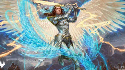 Ultra Pro Magic: The Gathering - Tarkir: Dragonstorm Playmat: Elspeth, Storm Slayer