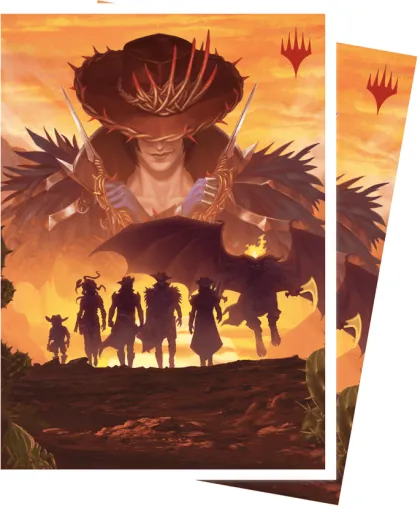 Ultra Pro Magic: The Gathering - Outlaws of Thunder Junction APEX Sleeves: Gang Silhouette (100 stuks)