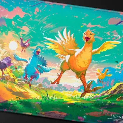 Ultra Pro Magic: The Gathering - Final Fantasy Premium Holofoil Playmat: Neon Chocobos