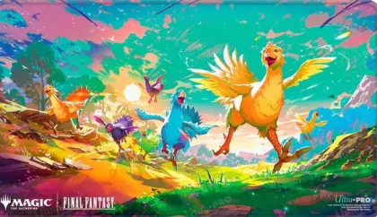 Ultra Pro Magic: The Gathering - Final Fantasy Premium Holofoil Playmat: Neon Chocobos