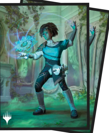 Ultra Pro Magic: The Gathering - Duskmourn: House of Horror Commander Sleeves: Zimone, Mystery Unraveler (100 stuks)