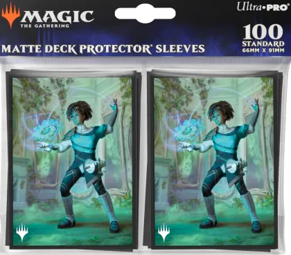 Ultra Pro Magic: The Gathering - Duskmourn: House of Horror Commander Sleeves: Zimone, Mystery Unraveler (100 stuks)