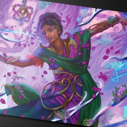 Ultra Pro Magic: The Gathering - Aetherdrift Commander Playmat: Saheeli, Radiant Creator