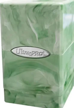 Ultra Pro - Marble Satin Tower Deckbox: Lime Green / White