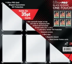 Ultra Pro - ONE-TOUCH Black Border Magnetic 6-Card Holder (35 pt)