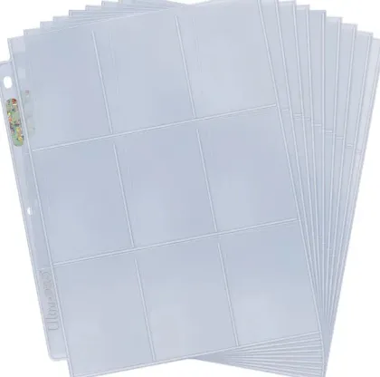 Ultra Pro - 9-Pocket Pages Top Loading Clear Silver Series (25 stuks)